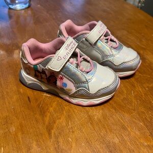 Disney Light Up Pink & Iridescent Princess Toddler Sneakers